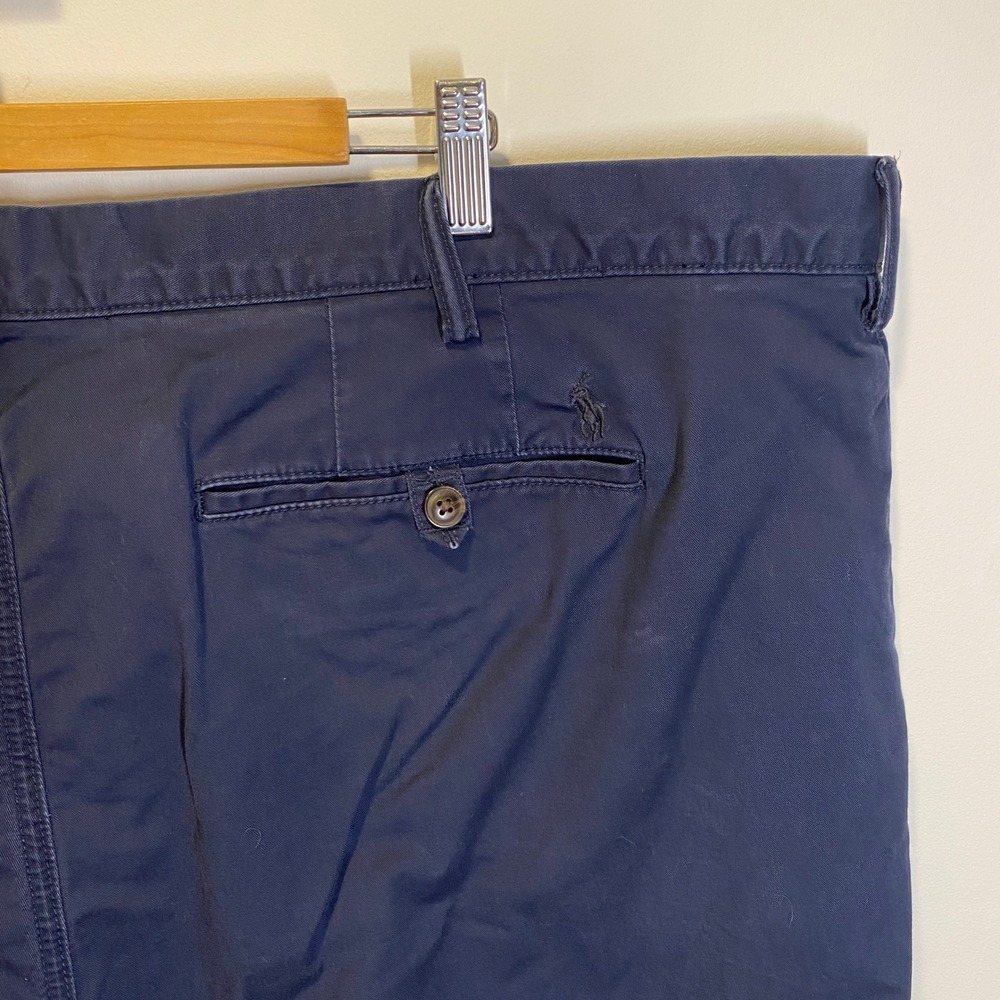 Polo Ralph Lauren Chino Pants Mens 44x30 Navy Blue Good Stretch Classic Fit